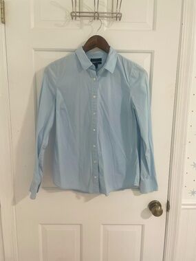 J.Crew Haberdashery Refined Stretch Perfect Blue Button Down Shirt